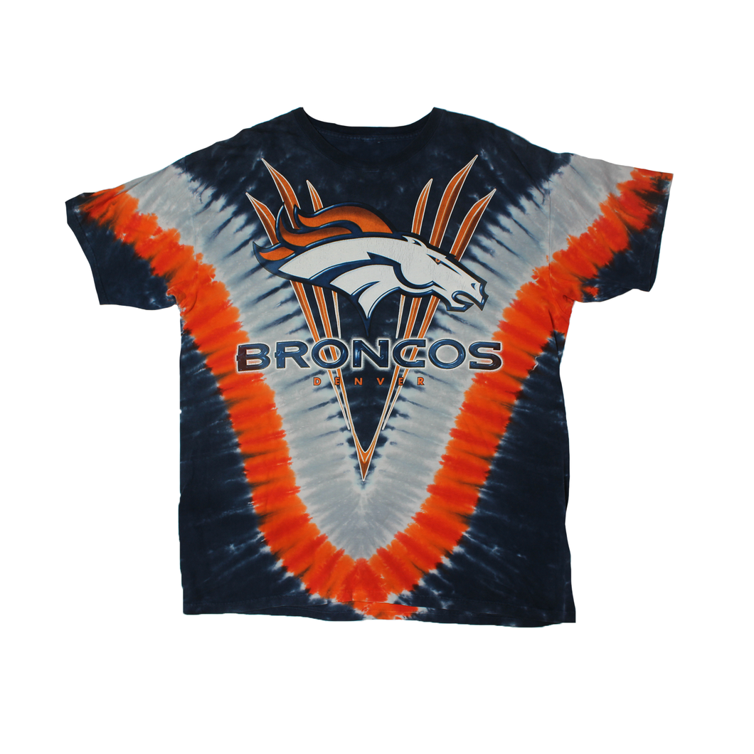 Vintage Denver Broncos Tye-die Shirt (XL)