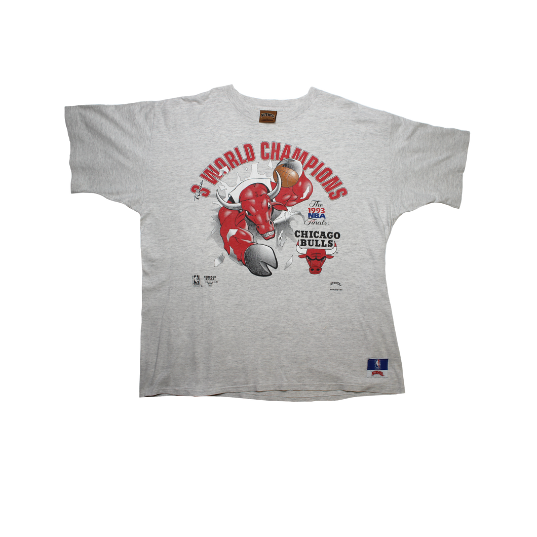Vintage Nutmeg Chicago Bulls 1993 World Champions Shirt