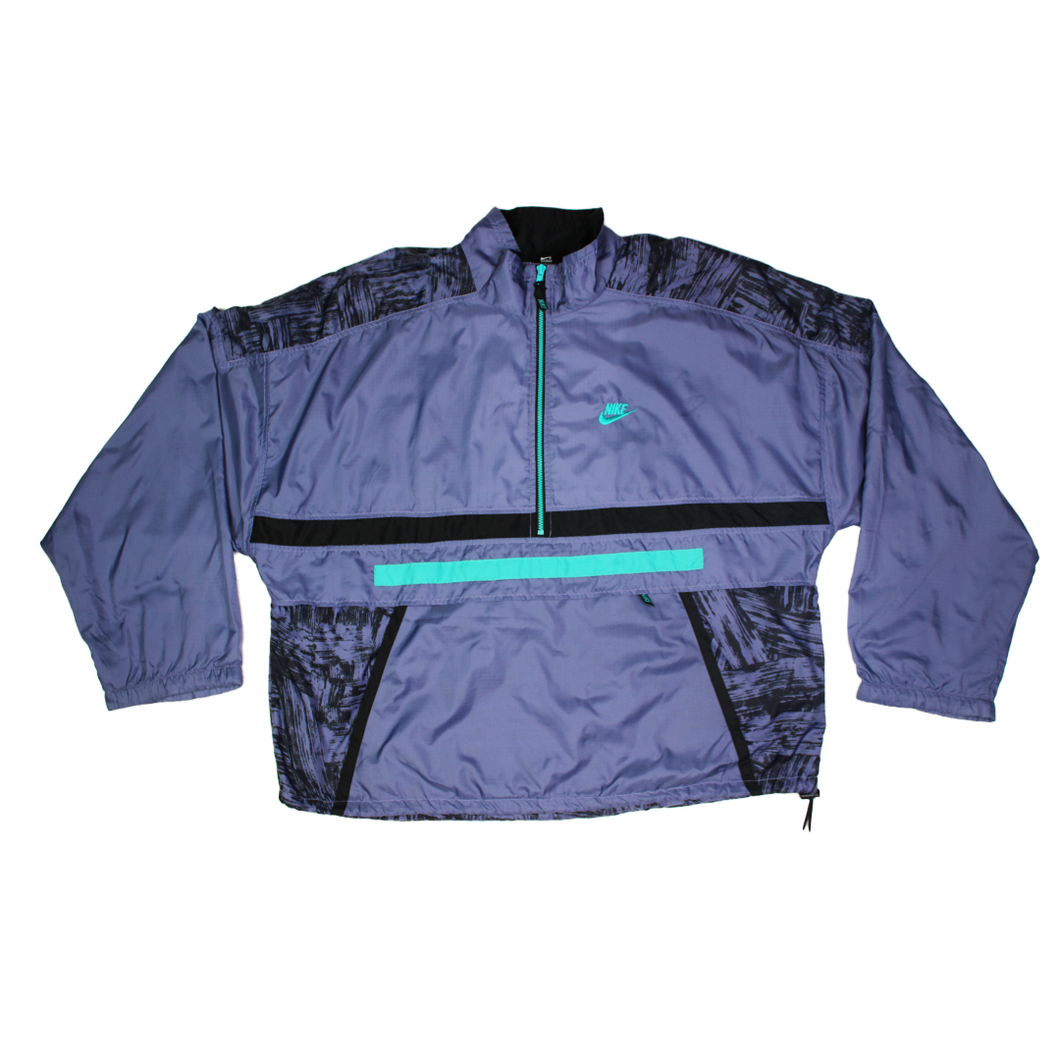 Vintage Nike half-zip Nylon Jacket Windbreaker (purple) (L)