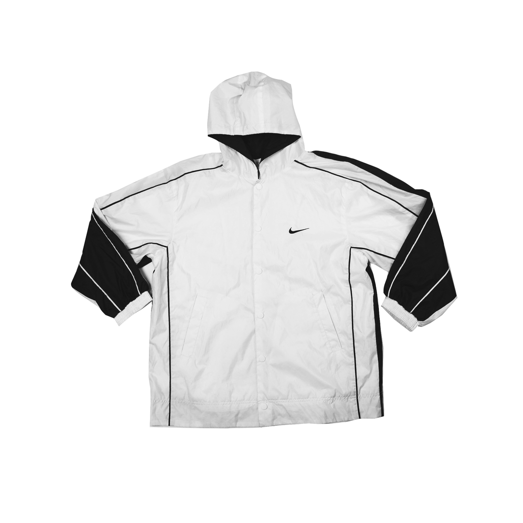 Vintage Nike hooded button-down Nylon Jacket  (L)