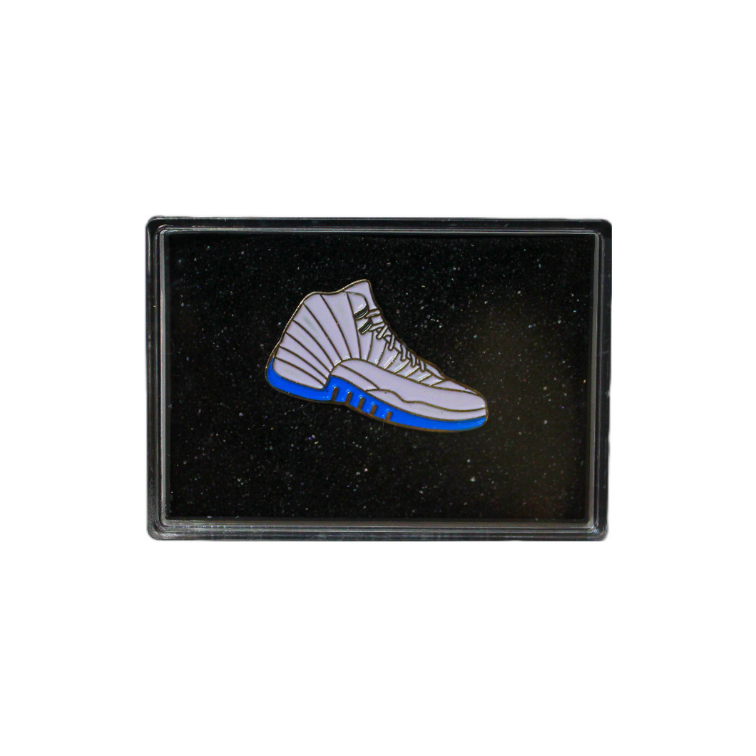 Jordan 12 Retro - White Blue - Sneaker Pin
