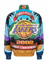 Load image into Gallery viewer, Jeff Hamilton x Lakers 2002 3Peat Leather Jacket
