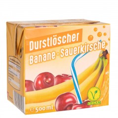 Durstlöscher Banane-Sauerkirsch (500ml)