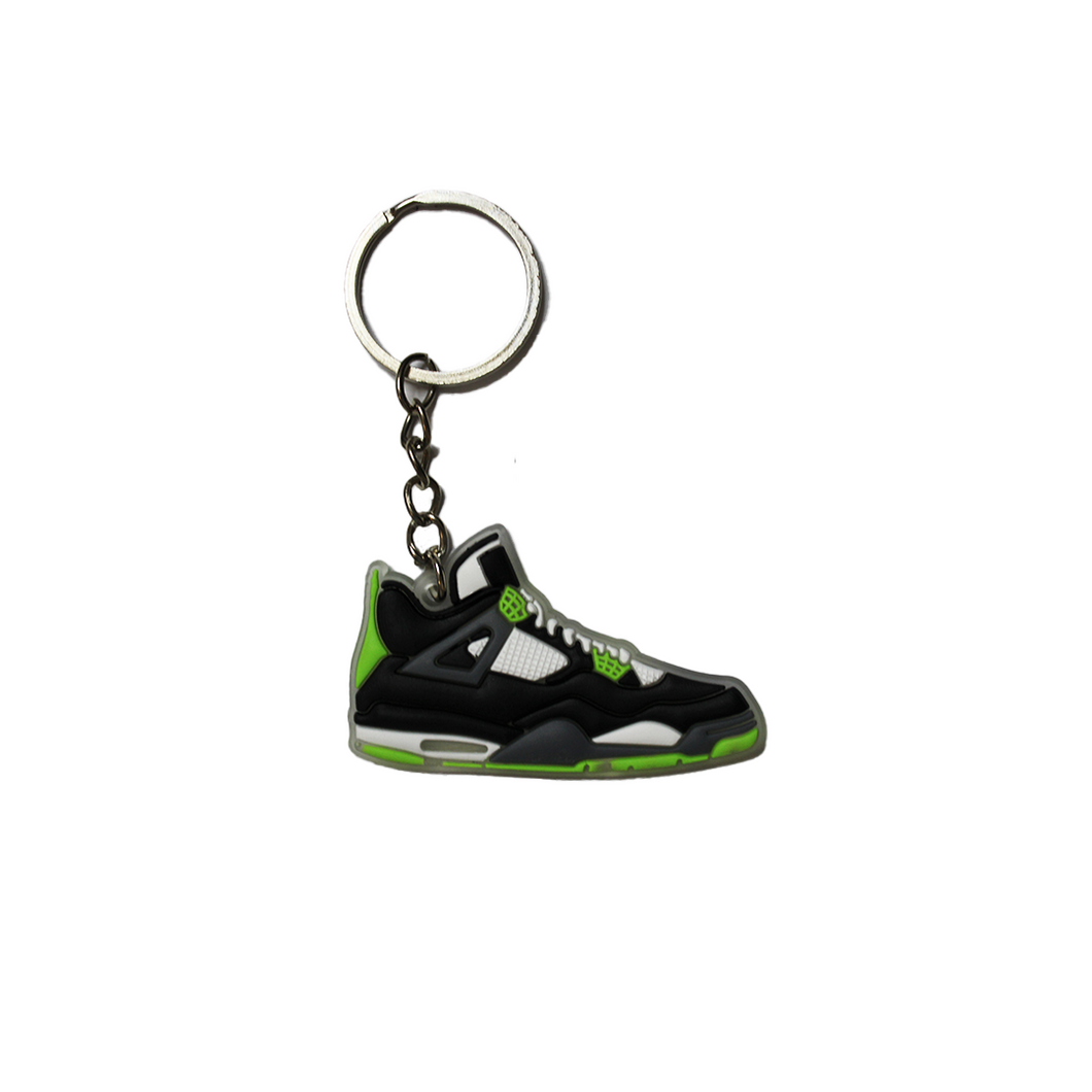 Jordan 4 Retro Black/Green Key-Chain
