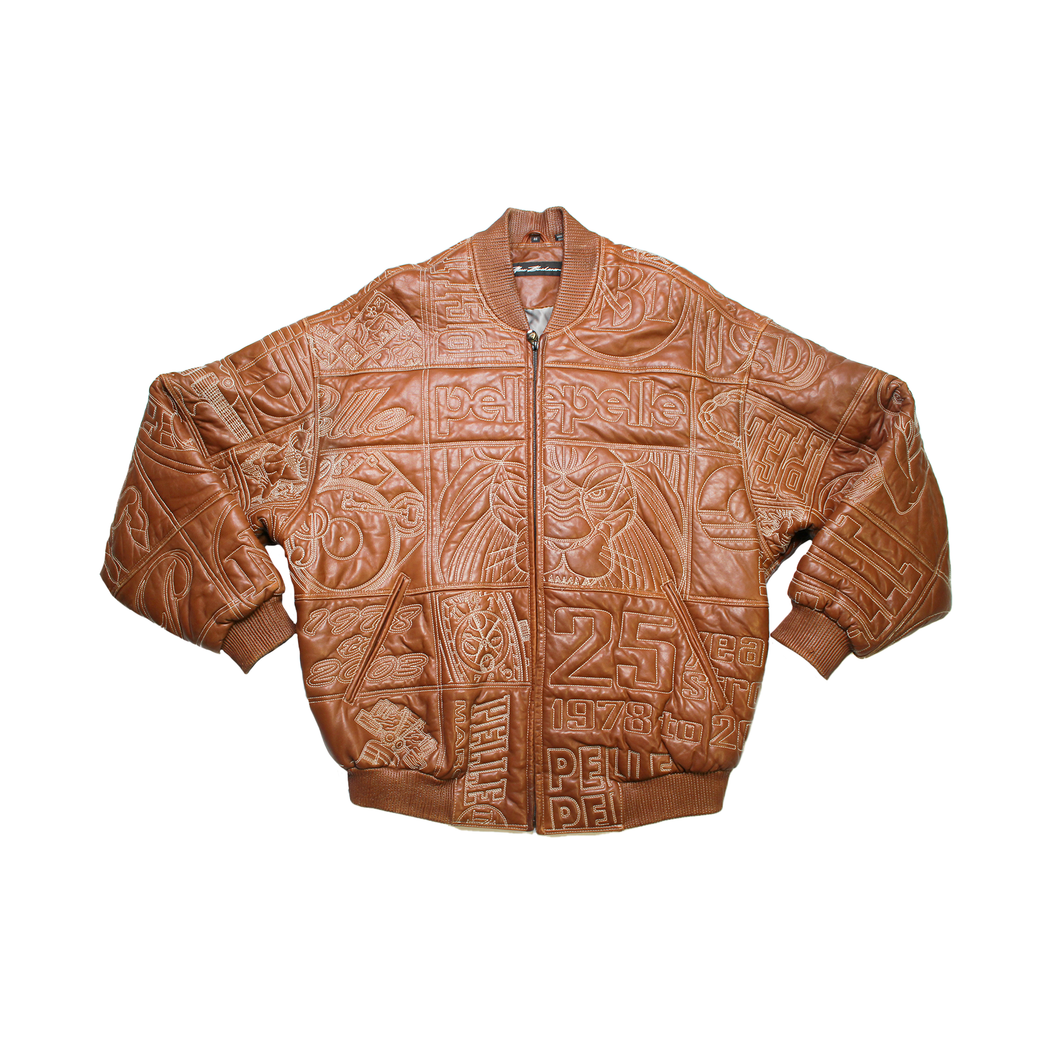 Premium Vintage Marc Buchanan Pelle Pelle stitched Leather jacket