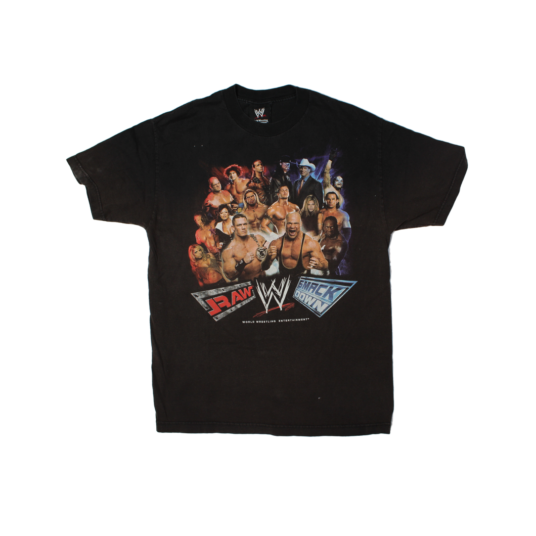 Raw x Smack Down World  Wrestling Entertainment Graphic Shirt
