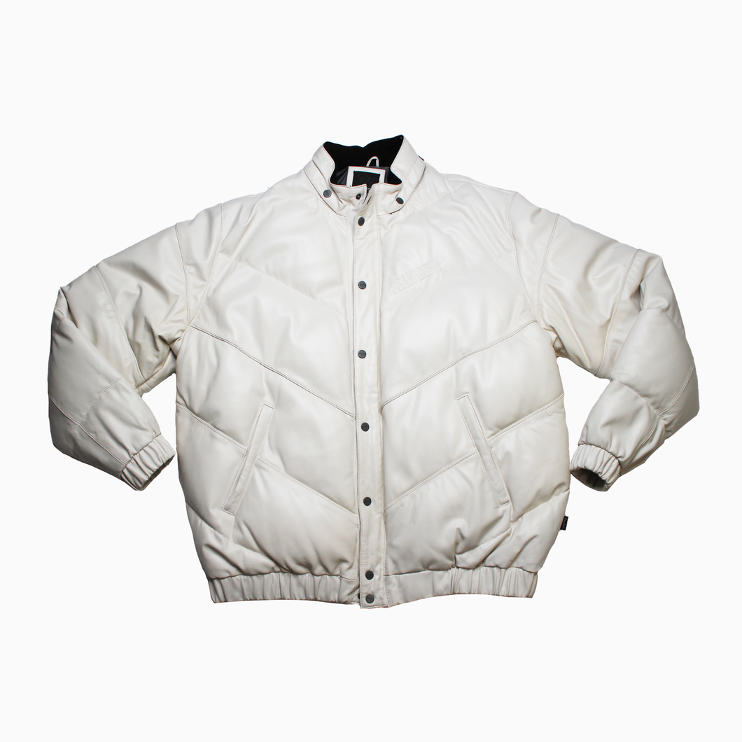 Premium Vintage Sean John leather Jacket with adjustable Hoodie