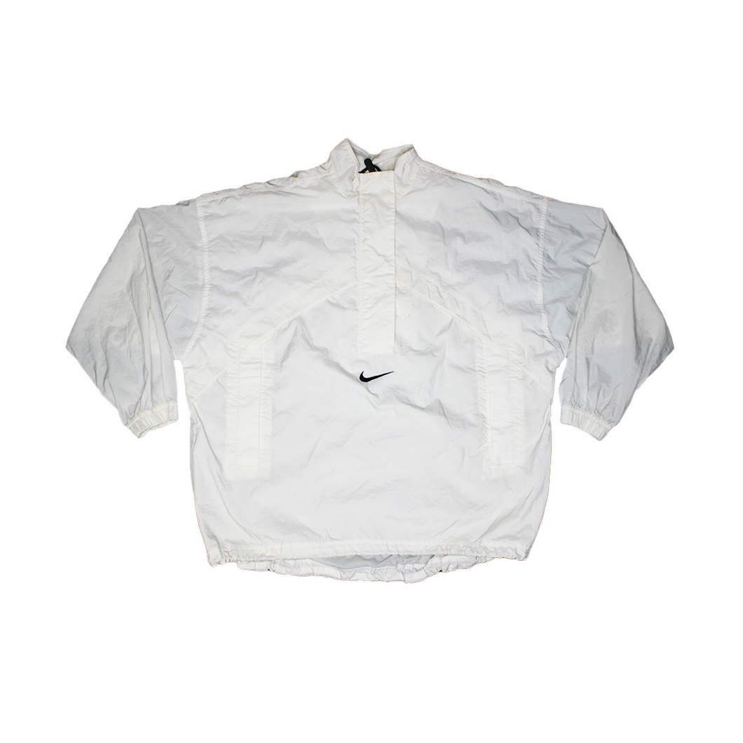 Vintage Nike Center Swoosh Half-zip Nylon Jacket (L)