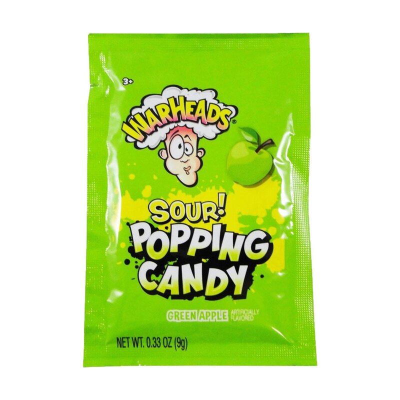 Warheads Sour Popping Candy Green Apple (9g)