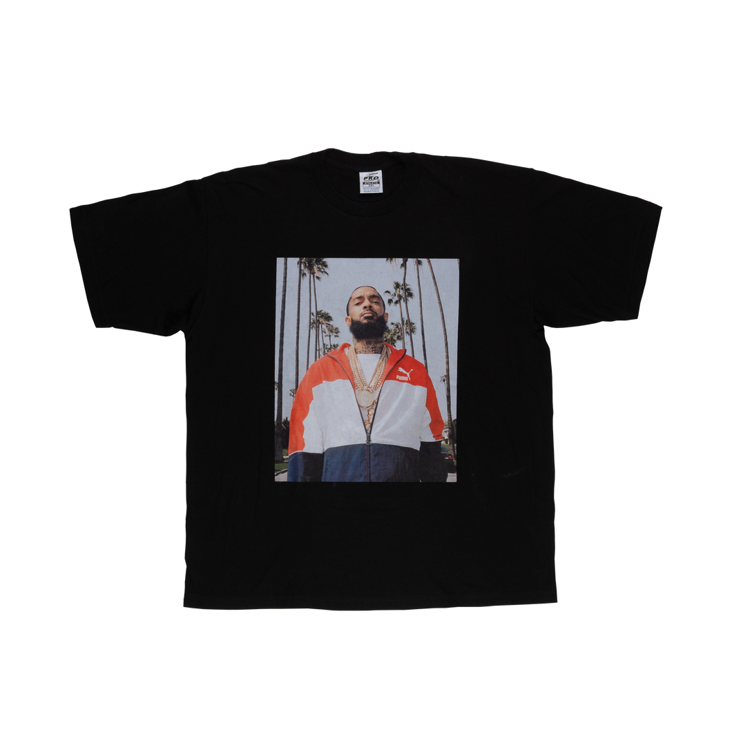 Nipsey Hussle Picture Short Sleeve Shirt (2XL)