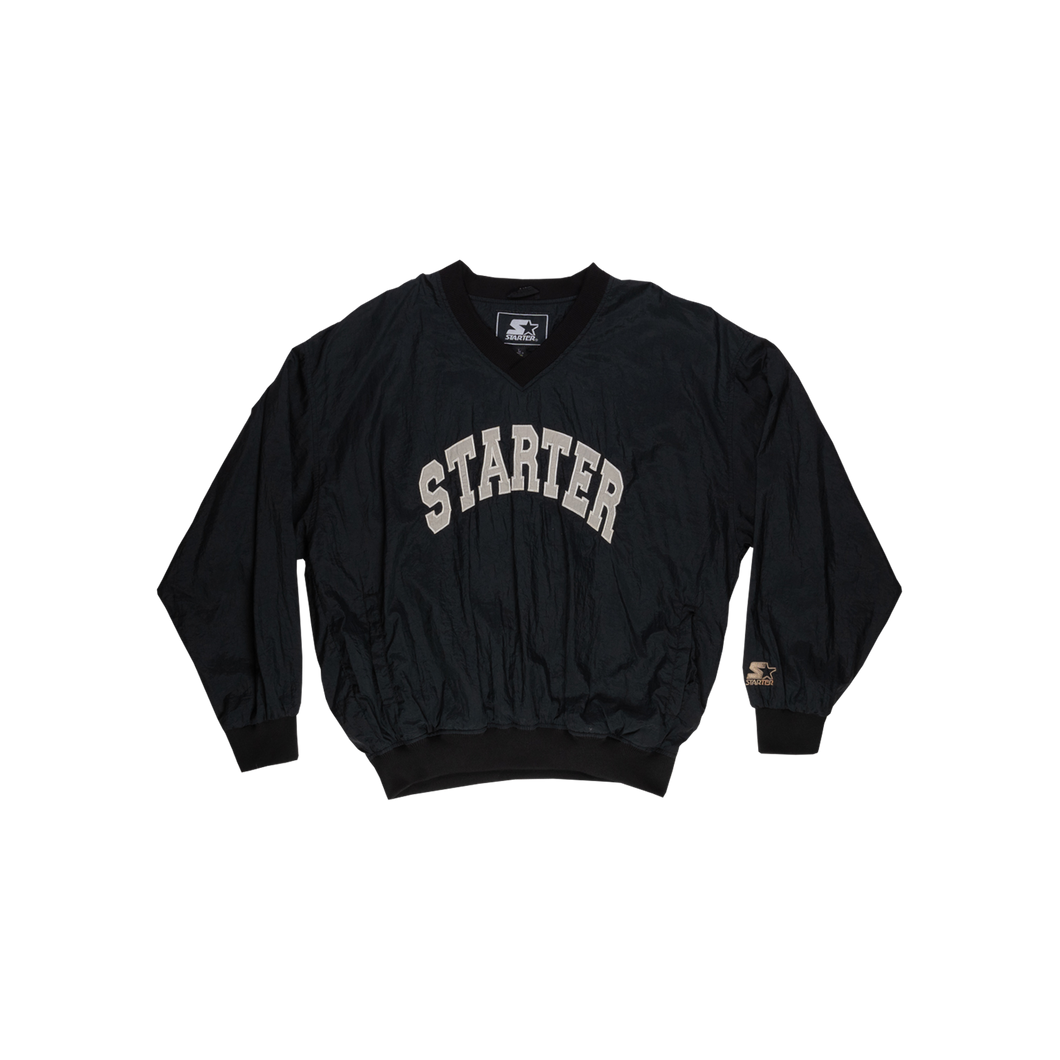 Vintage Starter Logo side-zip Long Sleeve Shirt (L)