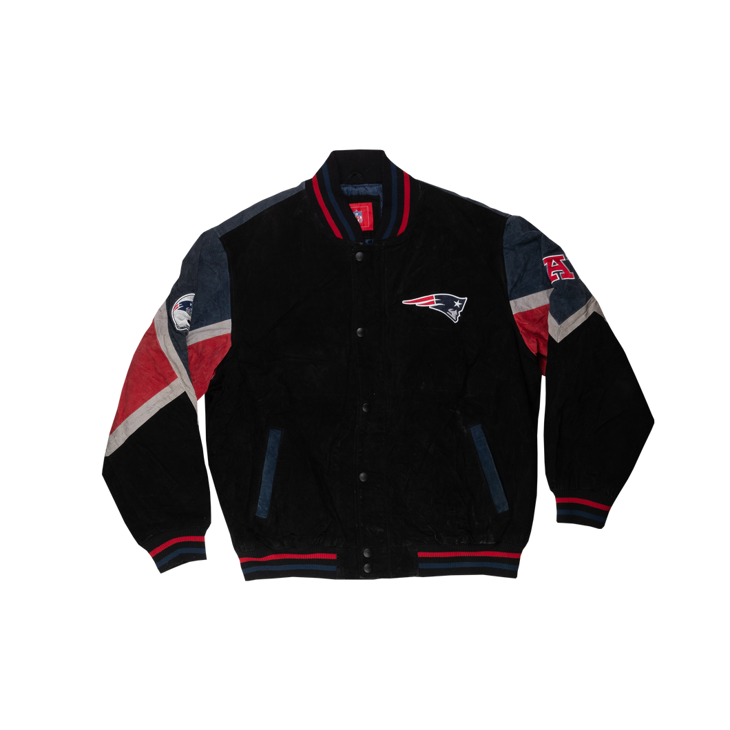 Vintage NFL “New England Patriots” Leather Jacket (2XL)