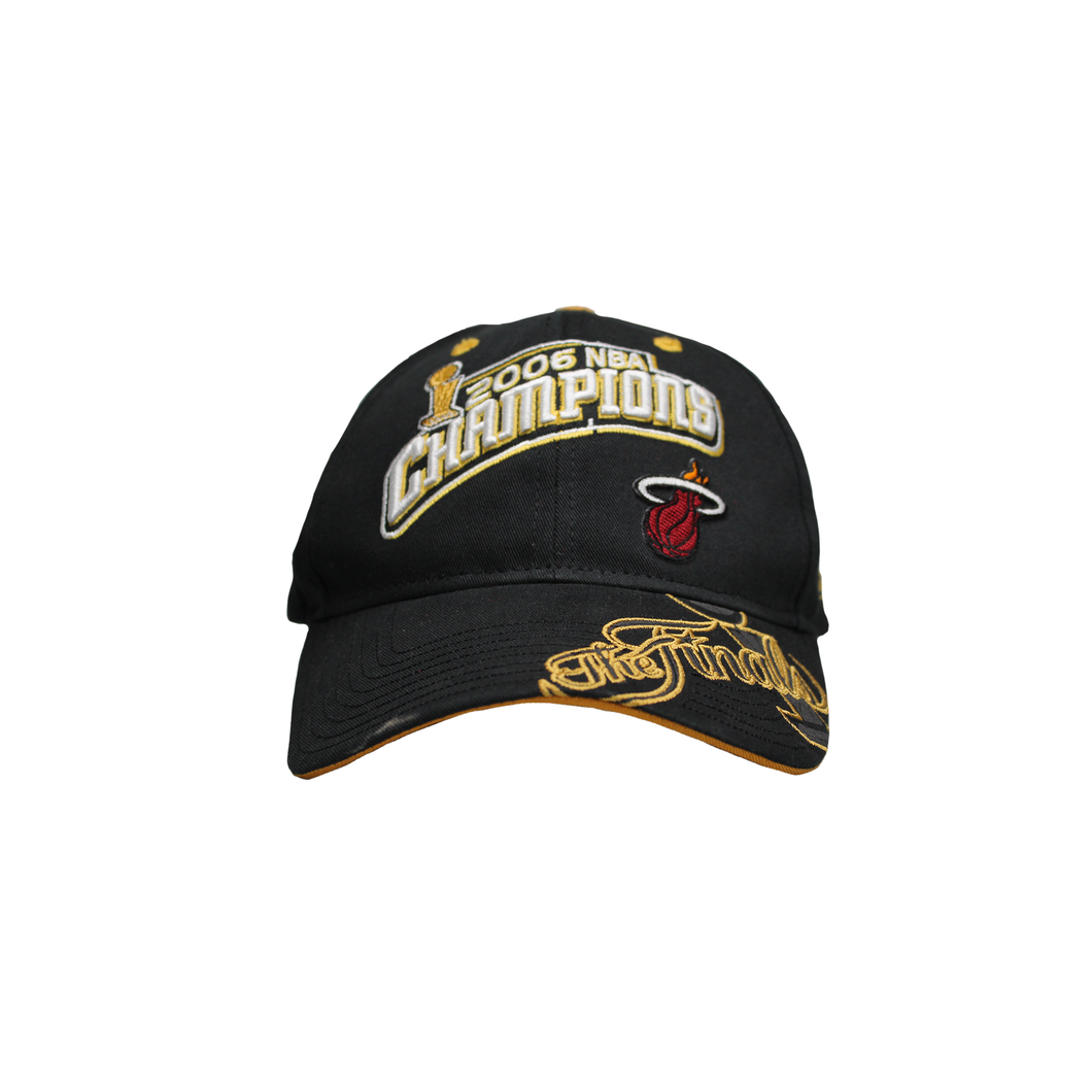 NBA Miami Heat 2006 Champions Finals Reebok Adjustable Black Hat Cap