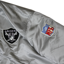 Load image into Gallery viewer, Vintage Starter button-down “Los Angeles Raiders” Bomber Jacket
