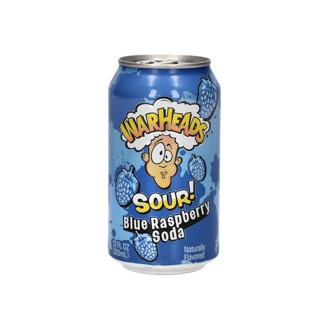 Warheads Sour Blue Raspberry Soda (335ml)