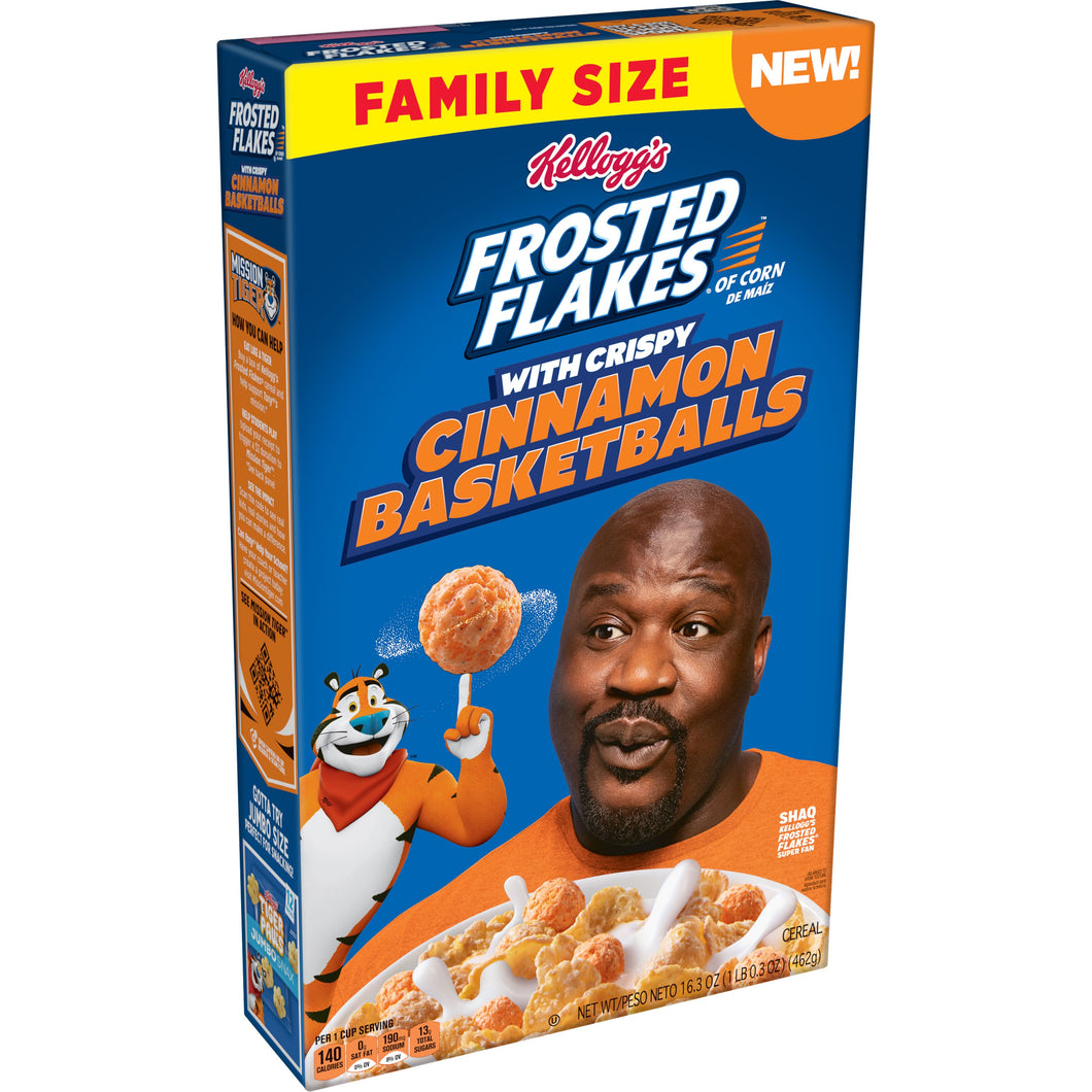 Kellogg's Frosted Flakes with Cinnamon Basketballs Cereal Family Pack (462g)