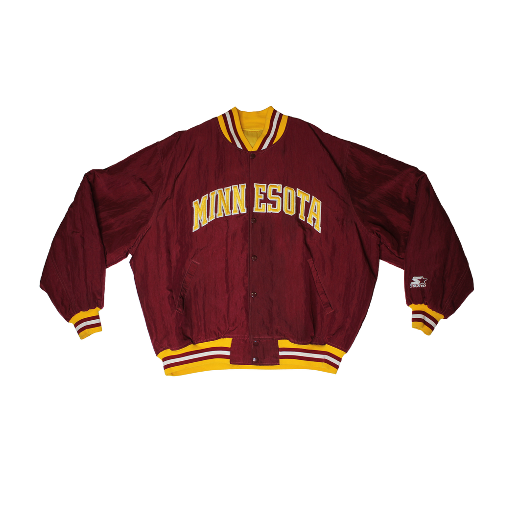 Vintage Starter button-down “Minnesota” Bomber Jacket