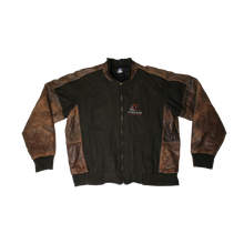 Load image into Gallery viewer, Vintage “Volvo” Trucker Leather Jacket
